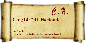 Czeglédi Norbert névjegykártya