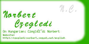 norbert czegledi business card